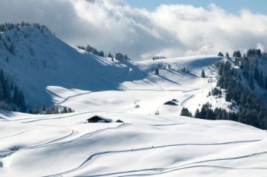Le Domaine de ski de fond vu de Beauragard